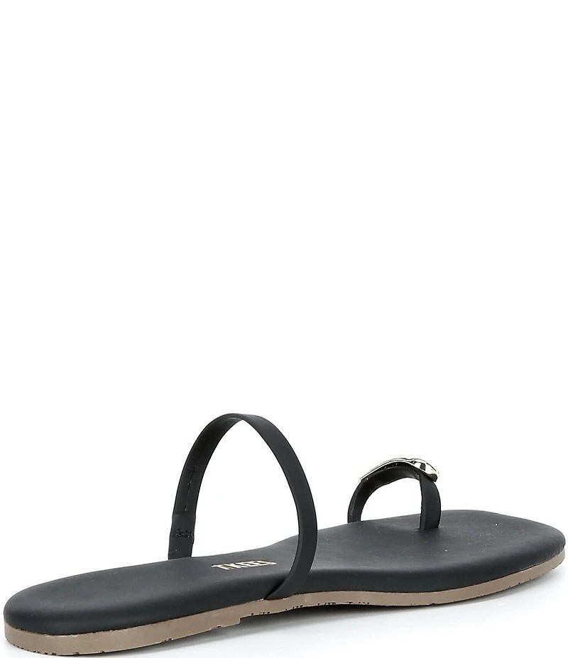TKEES Colette Leather Metal Toe Loop Flip Flops