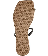 TKEES Colette Leather Metal Toe Loop Flip Flops