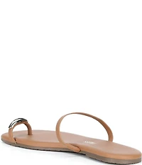 TKEES Colette Leather Metal Toe Loop Flip Flops
