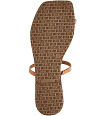 TKEES Colette Leather Metal Toe Loop Flip Flops