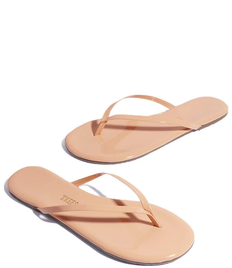 TKEES Lilly Glosses Patent Leather Flip Flops