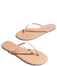 TKEES Lilly Glosses Patent Leather Flip Flops