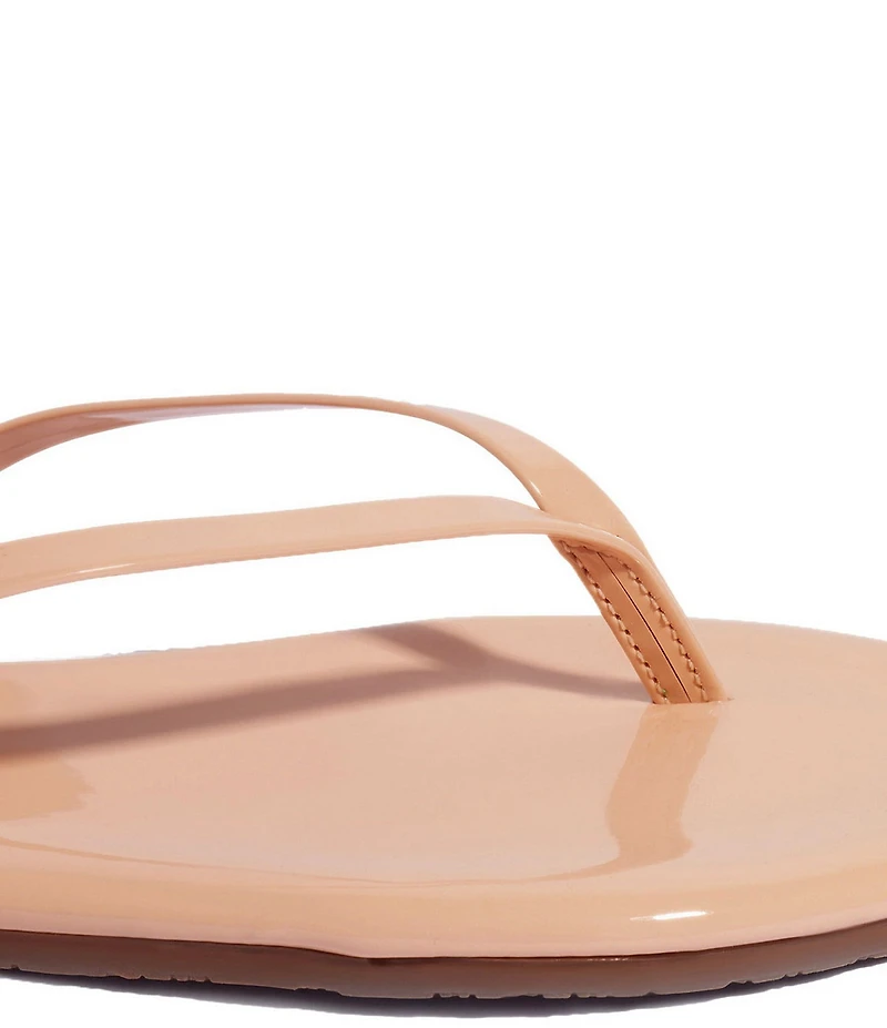 TKEES Lilly Glosses Patent Leather Flip Flops