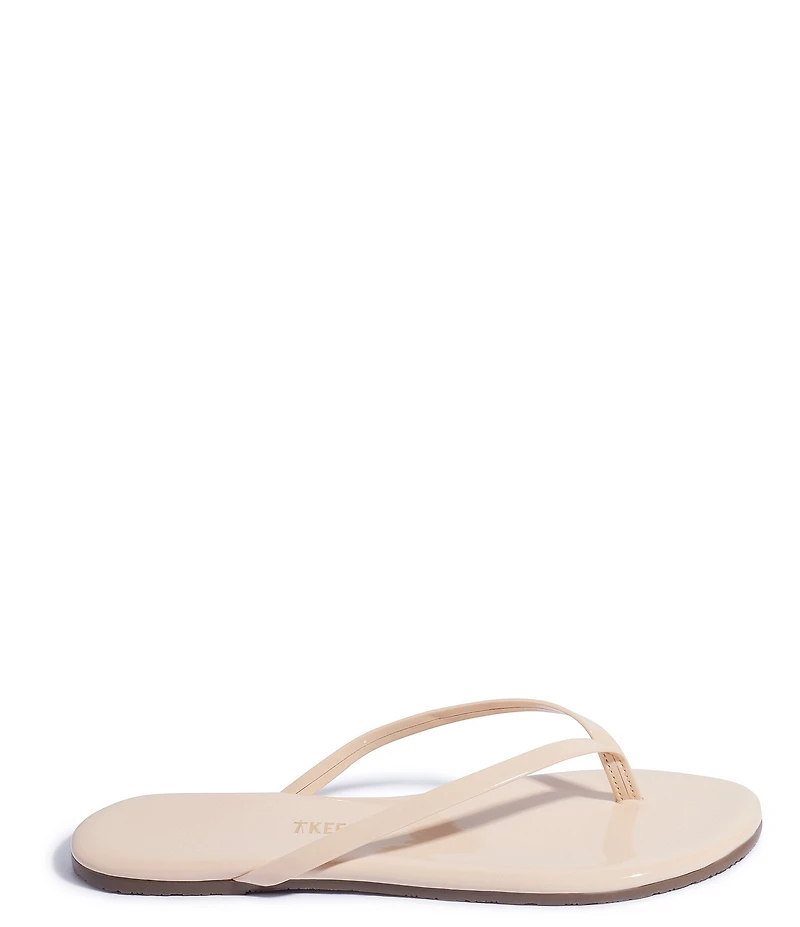 TKEES Lilly Glosses Patent Leather Flip Flops