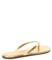 TKEES Lilly Metallics Leather Flip Flops