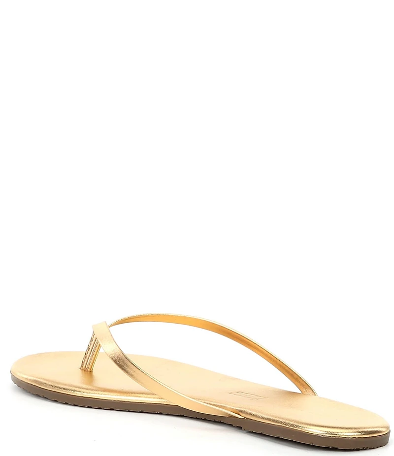 TKEES Lilly Metallics Leather Flip Flops
