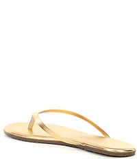 TKEES Lilly Metallics Leather Flip Flops