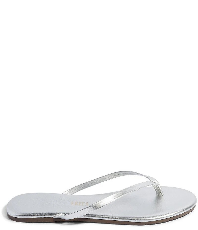 TKEES Lilly Metallics Leather Flip Flops