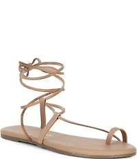 TKEES Jo Suede Ankle Strap Sandals