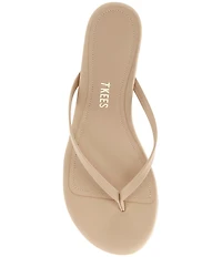 TKEES Julia Suede Leather Kitten Heel Thong Sandals