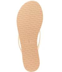 TKEES Lily Leather Platform Flip Flops