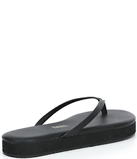 TKEES Lily Leather Platform Flip Flops