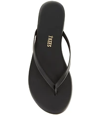 TKEES Lily Leather Platform Flip Flops