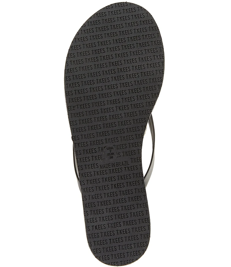 TKEES Lily Leather Platform Flip Flops