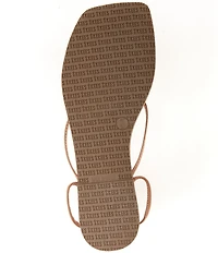 TKEES Lily Square Toe Ankle Strap Thong Sandals