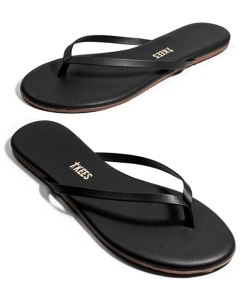 TKEES Lilly Liners Leather Flip Flops