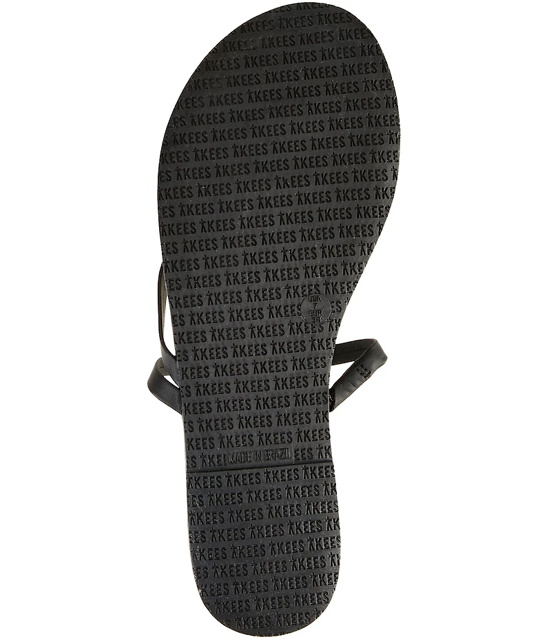 TKEES Sarit Leather Flip Flops