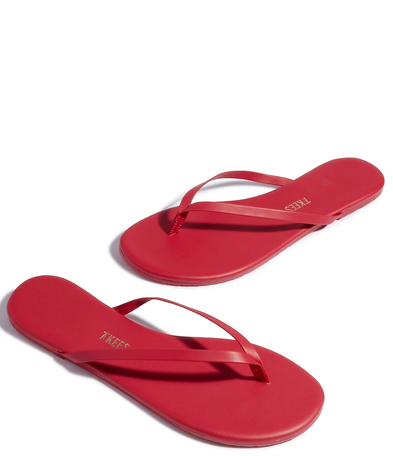 TKEES Lilly Pigments Leather Flip Flops