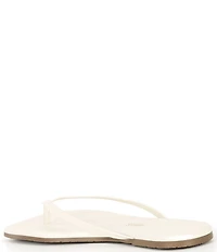 TKEES Square Toe Lily Leather Flip Flops