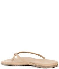 TKEES Square Toe Lily Leather Flip Flops