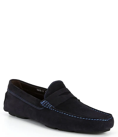 To Boot New York Men's Suede Driver Penny Loafers