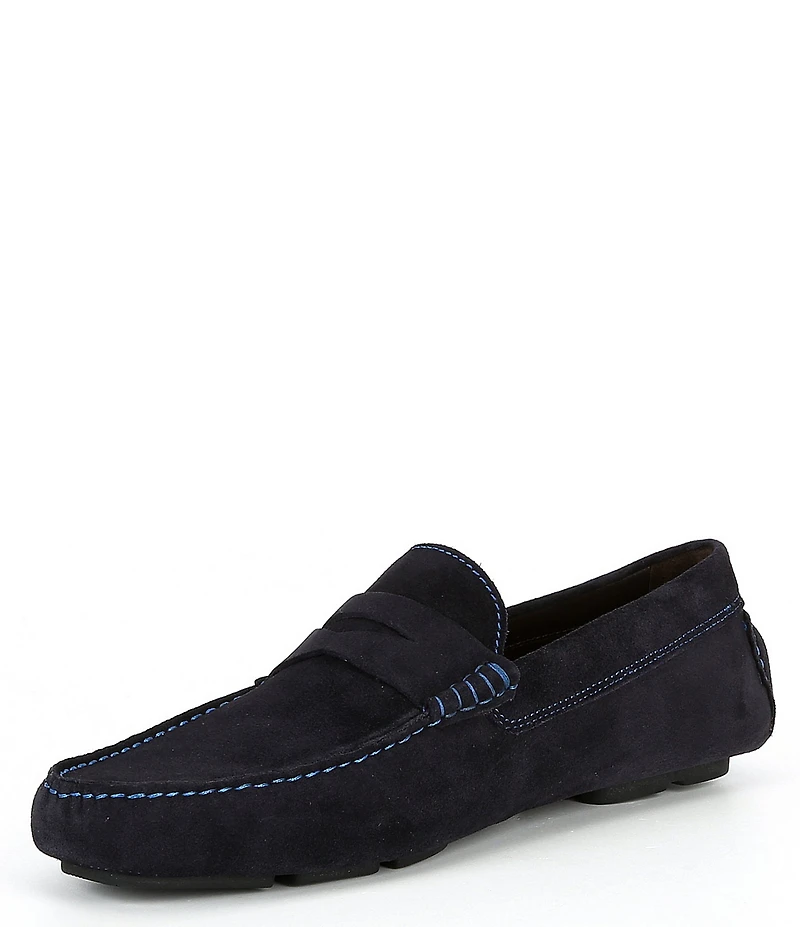 To Boot New York Men's Suede Driver Penny Loafers
