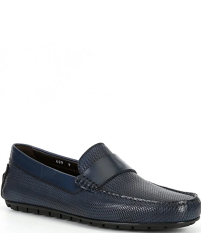 To Boot New York Men's Magnus Embossed Leather Drivers