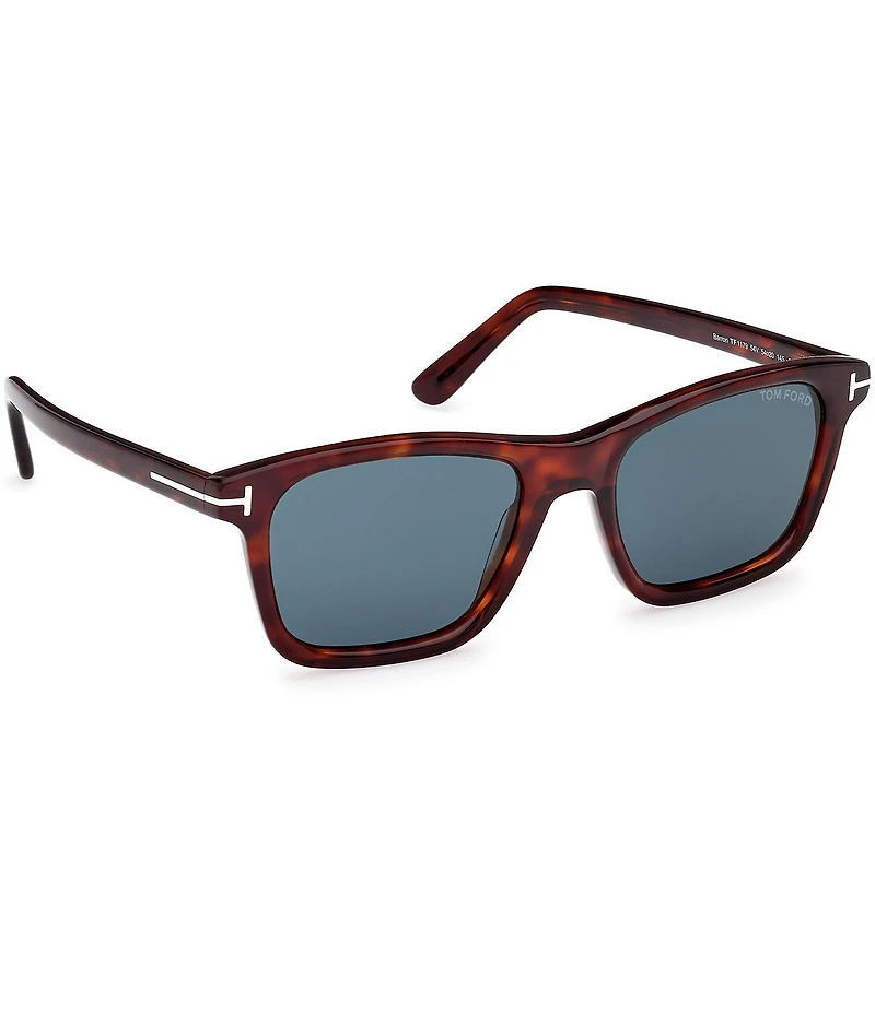 TOM FORD Men's Barron 54mm Tortoise Frame Square Sunglasses
