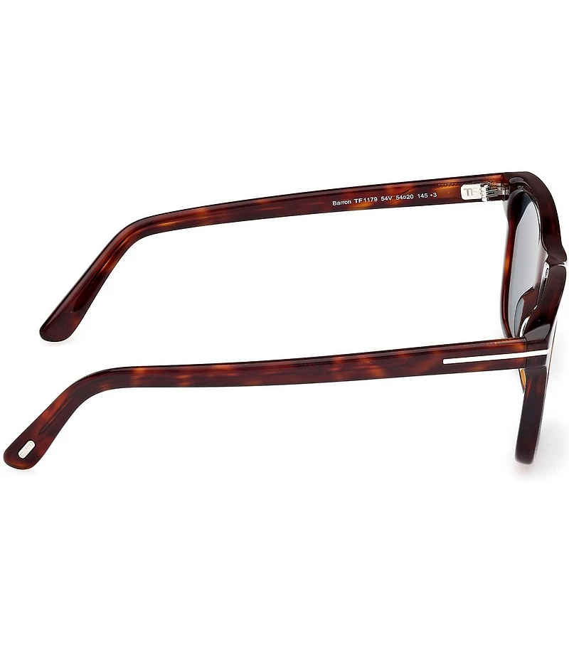 TOM FORD Men's Barron 54mm Tortoise Frame Square Sunglasses
