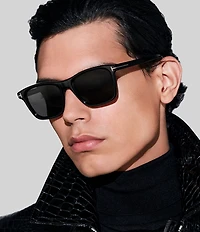 TOM FORD Men's Barron 54mm Square Polarized Sunglasses