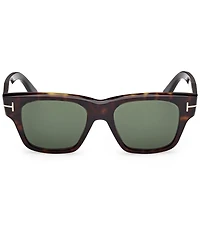 TOM FORD Men's Caine 53mm Havana Square Sunglasses