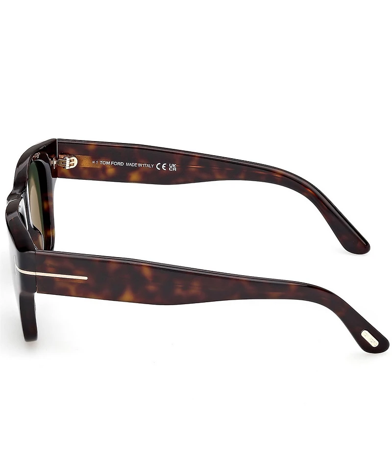 TOM FORD Men's Caine 53mm Havana Square Sunglasses