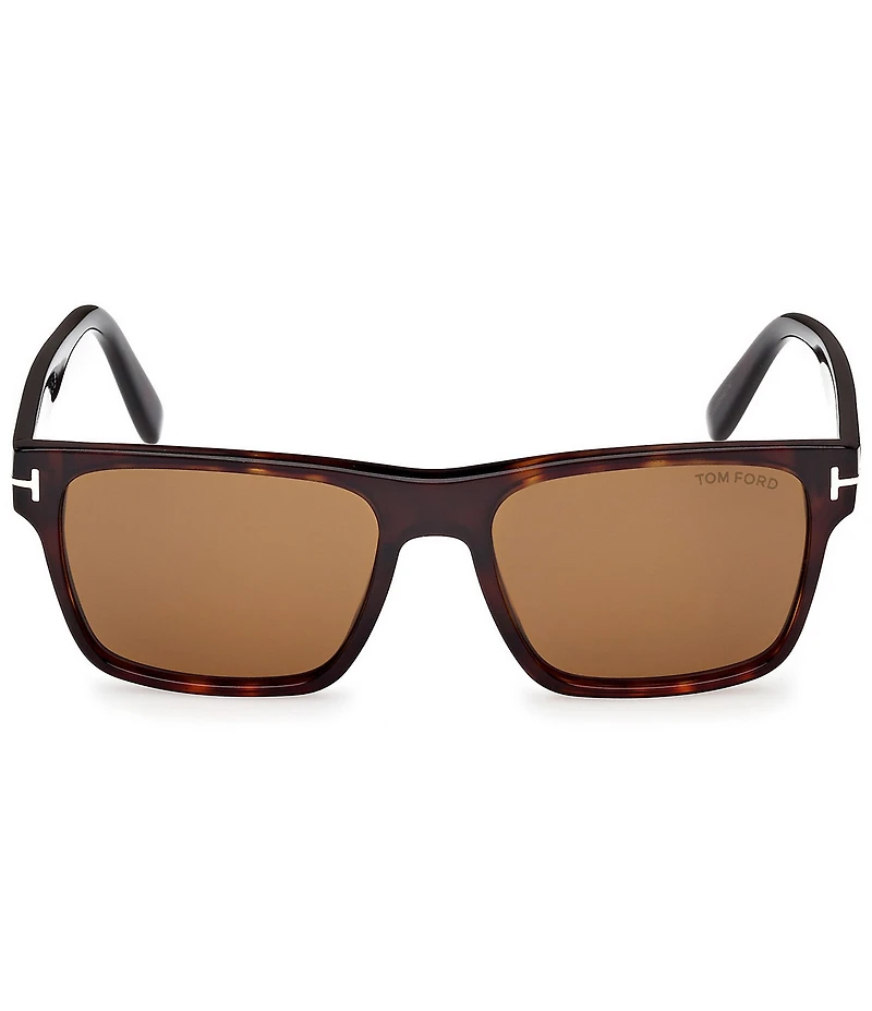 TOM FORD Men's Calder 55mm Havana Square Sunglasses
