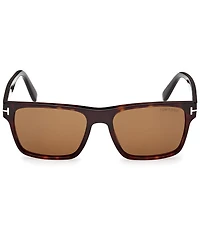 TOM FORD Men's Calder 55mm Havana Square Sunglasses