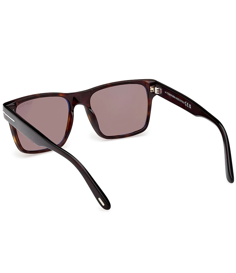 TOM FORD Men's Calder 55mm Havana Square Sunglasses