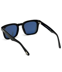 TOM FORD Men's Dax 48mm Square Polarized Sunglasses