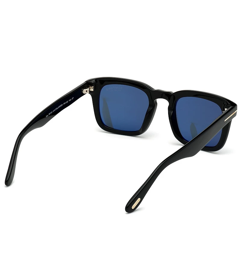 TOM FORD Men's Dax 48mm Square Polarized Sunglasses