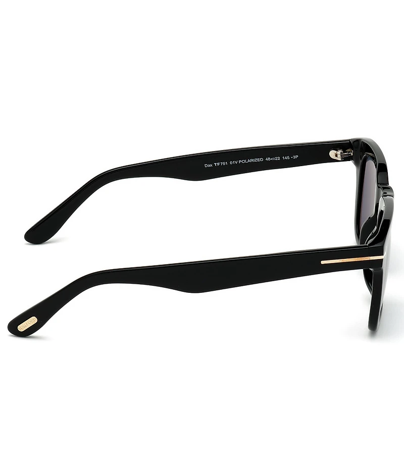 TOM FORD Men's Dax 48mm Square Polarized Sunglasses