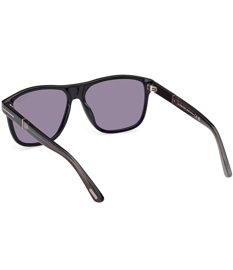 TOM FORD Men's Frances 58mm Square Polarized Sunglasses