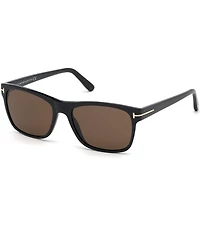 TOM FORD Men's Giulio 57mm Square Sunglasses