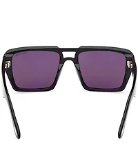 TOM FORD Men's Redford 56mm Navigator Sunglasses
