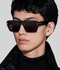 TOM FORD Men's Redford 56mm Navigator Sunglasses