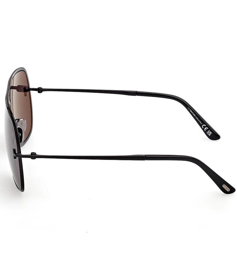 TOM FORD Men's Stavros 63mm Navigator Sunglasses