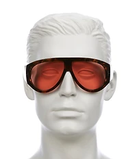 TOM FORD Unisex Bronson 60mm Havana Shield Sunglasses