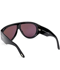 TOM FORD Unisex Bronson 60mm Shield Sunglasses