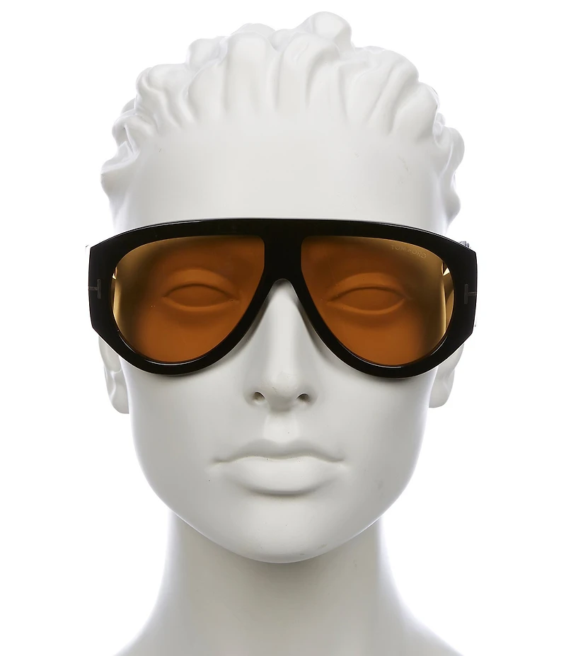 TOM FORD Unisex Bronson 60mm Shield Sunglasses