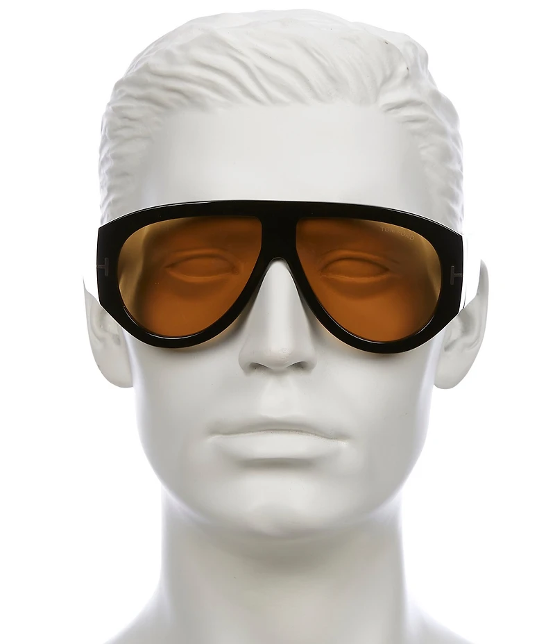 TOM FORD Unisex Bronson 60mm Shield Sunglasses
