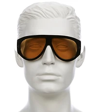 TOM FORD Unisex Bronson 60mm Shield Sunglasses