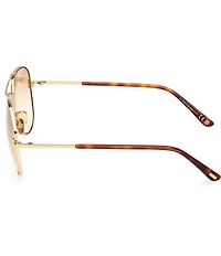 TOM FORD Unisex Clark 59mm Aviator Sunglasses