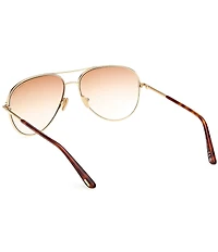 TOM FORD Unisex Clark 59mm Aviator Sunglasses